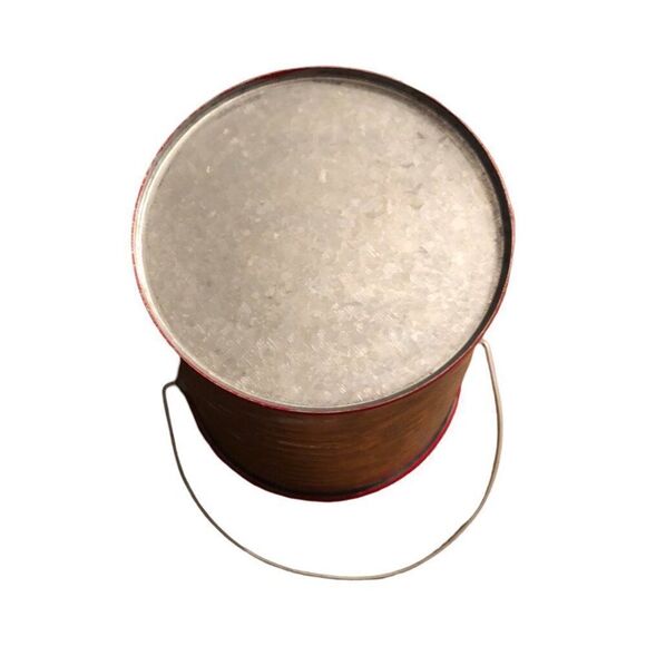 Galvanized Heart Bucket - Picture 4 of 4